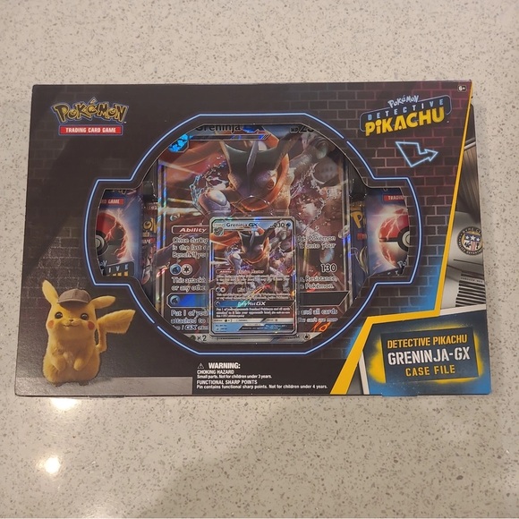 Pokemon Detective Pikachu Greninja-GX Set - Blue and Black